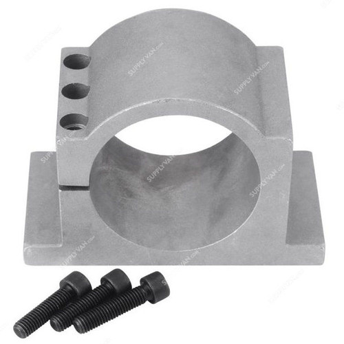 Extrusion Spindle Mount Bracket W/ Screw, 80MM, Aluminium, Silver