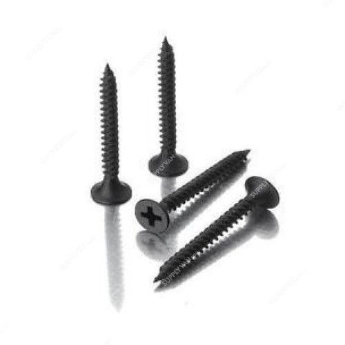 Pride Gypsum Screw, 3/4 Inch x 6MM, Black, PK18