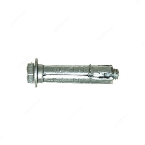 Tuf-Fix 4 Leaf Rawl Bolts, FIXBOLTW4M10, White Zinc Plated, Carbon Steel, 10 x 65MM, PK30