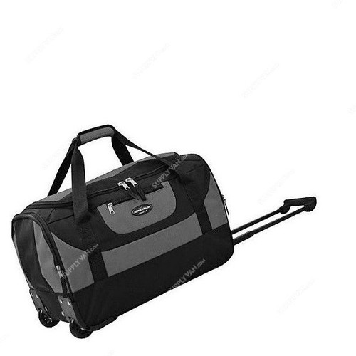 Traveller Duffle Bag, TR-1027, EVA, 20 Inch, Black and Grey