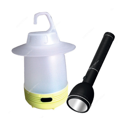 Olsenmark Emergency Lantern W/ Flashlight, OMEFL2641, 220-240V