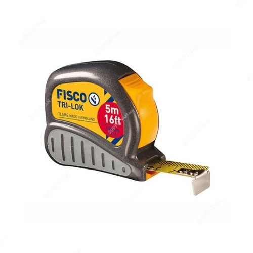 Fisco Measuring Tape, TL5ME, Tri-Lok, 5 Mtrs x 19MM