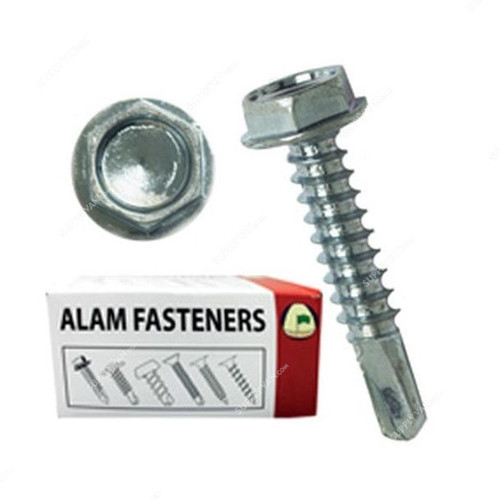 Alam Fastener Self Drilling Screw, ASDS2-1-2X10, Hex Head, M10 x 2-1/2 Inch, PK225