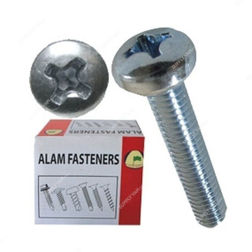 Alam Fastener Machine Screw, AMSPC6X16, Pan Head, 6 x 16MM, PK144