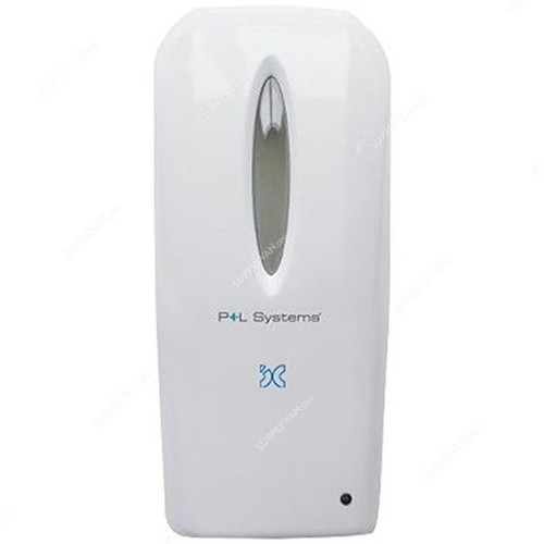 P and L Systems Automatic Soap Dispenser, Plastic, 1 Ltr, White