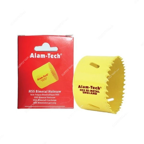 Alam-Tech Hole Saw, AHSC59, 59MM, Yellow
