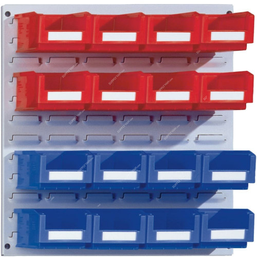 Bito Louvered Panel With Pick Bins, SK-SET1, 16 Bins, 495 x 457MM, Blue