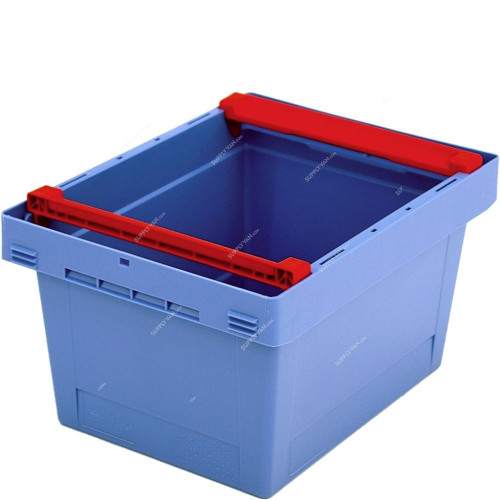 Bito Multipurpose Container With Stacking Rails, MBB43221, Polypropylene, 18 Ltrs, 400 x 300MM, Light Blue