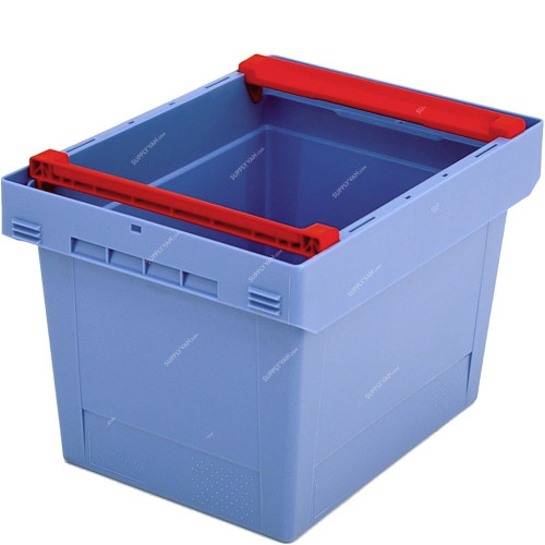 Bito Multipurpose Container With Stacking Rails, MBB43271, Polypropylene, 22 Ltrs, 400 x 300MM, Light Blue