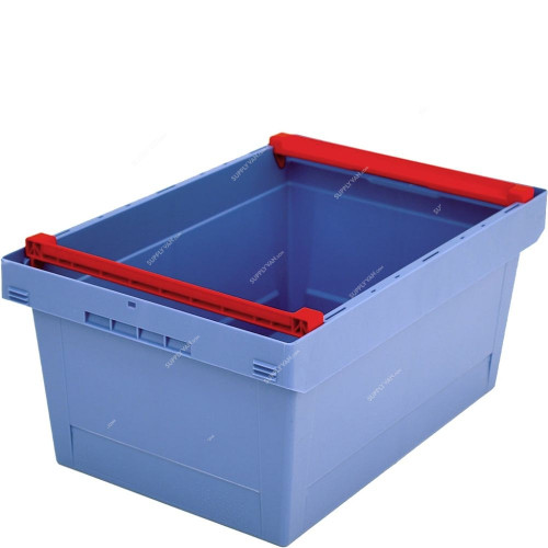 Bito Multipurpose Container With Stacking Rails, MBB64271, Polypropylene, 47 Ltrs, 600 x 400MM, Light Blue