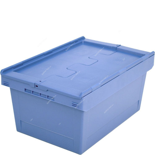 Bito Multipurpose Container With Attached Lid, MBD64271, Polypropylene, 47 Ltrs, 610 x 400MM, Light Blue