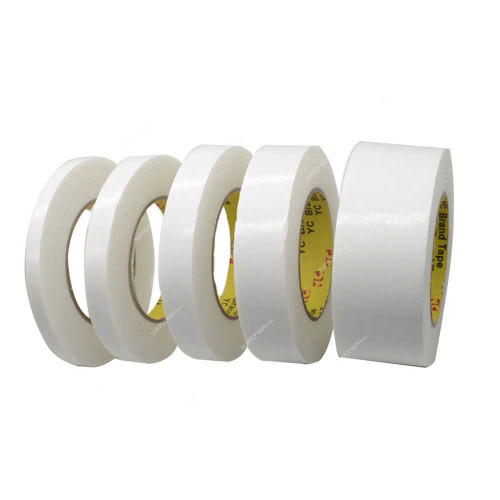 Double Sided Tape, 19MM x 50 Mtrs, White