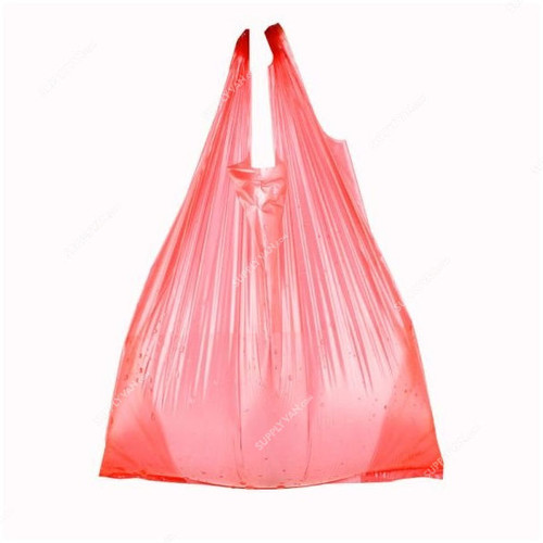 Carry Bag, Plastic, 5 Kg, 42 x 46CM, M, Red