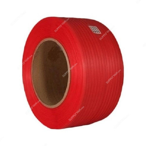 PP Strap Roll, 15MM, 4.5 Kg, Red