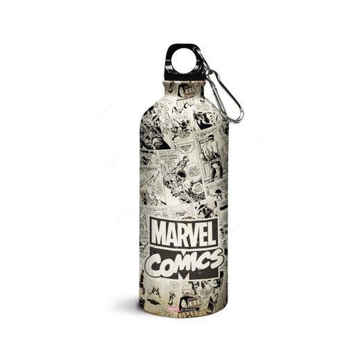 Wackylicious Marvel Comics Sipper Water Bottle, 600ML, Multicolor