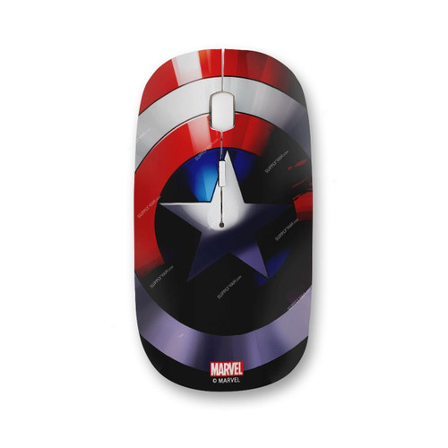 Wackylicious Captain America Wireless Mouse, 1354-1453-835, Multicolor