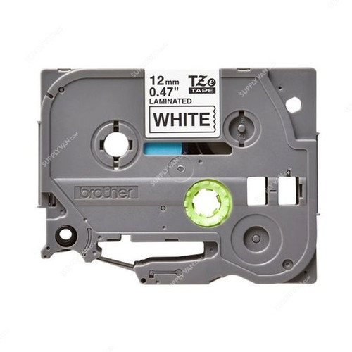 Brother Labelling Tape Cassette, TZE231, 12MM, Black On White