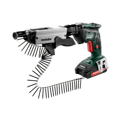 Metabo Cordless Screwdriver With Magazine and Carry Case, SE-18-LTX-4000-plus-SM-5-55, 18V
