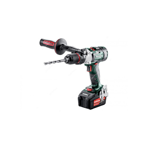 Metabo Cordless Hammer Drill With Plastic Case, SB-18-LTX-3-BL-I, 18V, 2 x 5.2Ah Battery