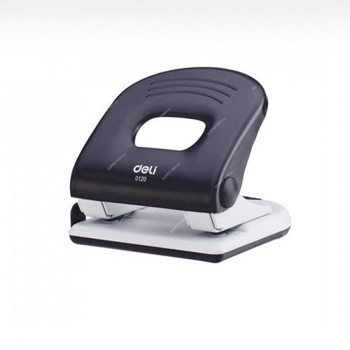 Deli 2 Hole Paper Punch, E0120, 6MM, 40 Sheets, Black