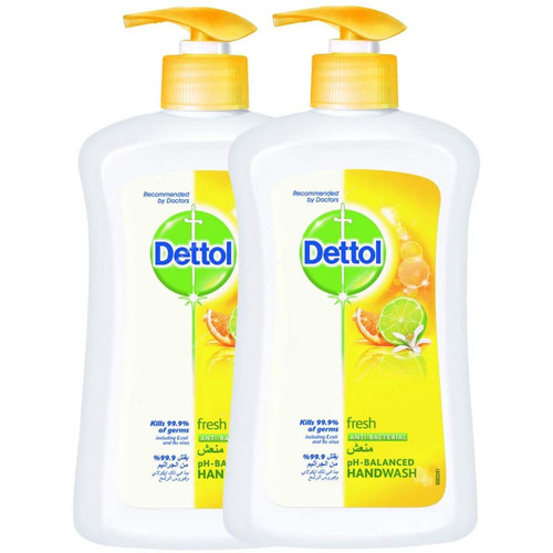 Dettol Fresh Anti-Bacterial Hand Wash, 200ML, 2 Pcs/Pack
