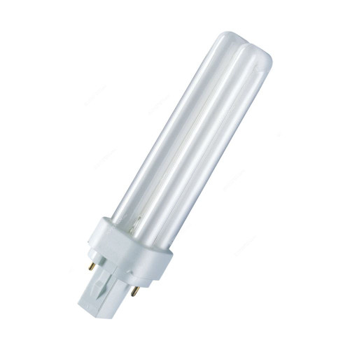 Osram Fluorescent Lamp, Dulux D, 13W, G24d-1, 4000K, Lumilux Warm White