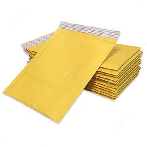 Bubble Envelope, Paper, Yellow, 5 Pcs/Pack