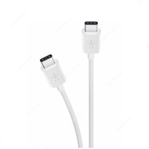 Belkin USB-C Cable, 2CU043BT-WH, 1.8 Mtrs, White