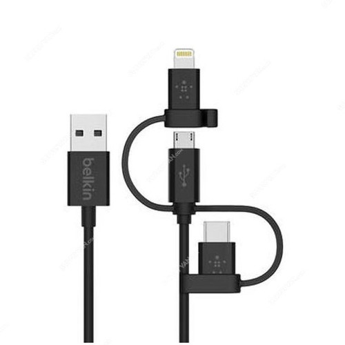 Belkin Universal USB Cable, F8J050BT04-BLK, 1.2 Mtrs, Black