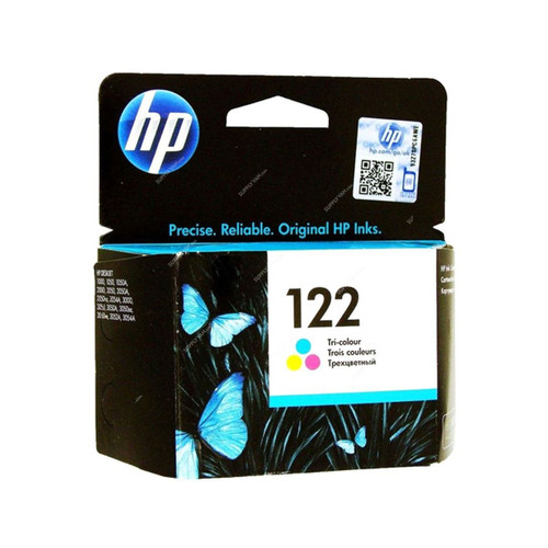 HP Original Ink Cartridge, CH562HK, Inkjet, 122, 165 Pages, Multicolor