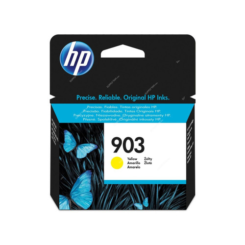 HP Original Ink Cartridge, T6L95AE, Inkjet, 903, 315 Pages, Yellow