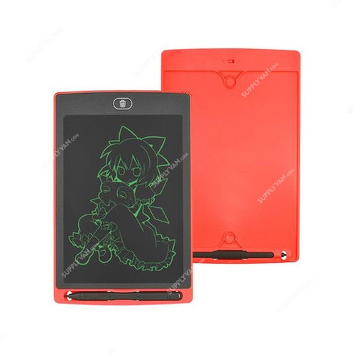 Portable LCD Writing Pad, 8.5 Inch, 210mAh, 3V, Black/Red