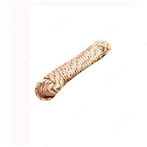 Decdeal Clothes Drying Rope, Nylon, 5MM x 10 Mtrs, Beige