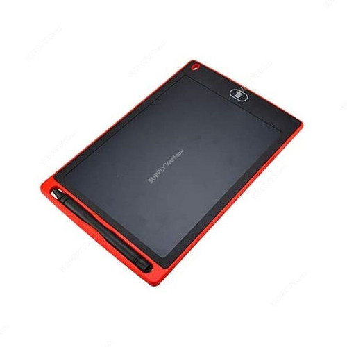 LCD Writing Pad, ABS, 8.5 Inch, Red