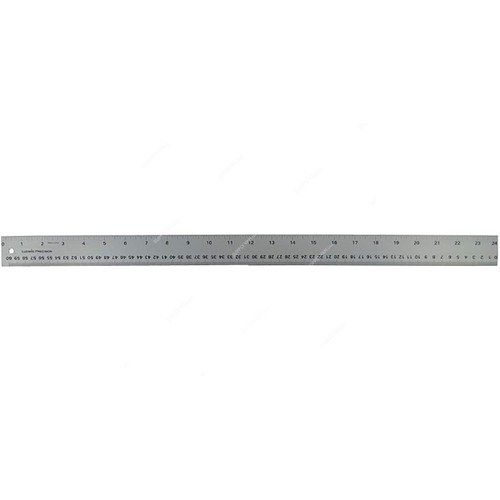 Straight Edge Ruler, Stainless Steel, 60CM, Silver