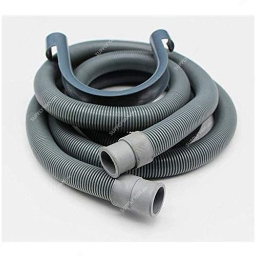 WaterWave Washing Machine Outlet Hose, 2 Mtrs, Grey