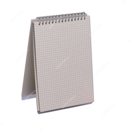 Spiral Notepad, A5, 100 GSM, 5MM Grid Page, Cream
