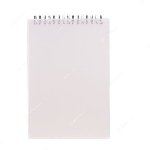 Spiral Notepad, A5, 100 GSM, Blank Page, White