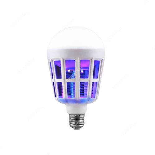 Mosquito Killer Bulb, Polycarbonate, 15W, E27, 6500K, Cool Daylight