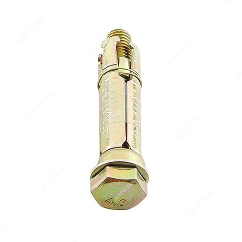 Mkats Fix Rawl Bolt, Metal, M10, Gold