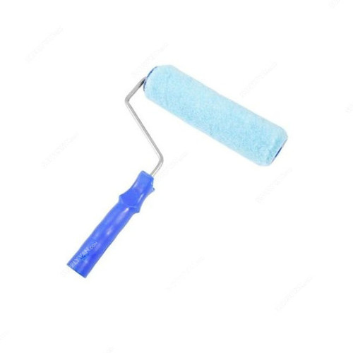 Paint Roller With Plastic Handle, Wool, 20CM, Blue