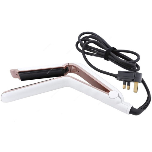 Geepas Hair Straightener, GH8672, 220-240VAC, Rose Gold/White