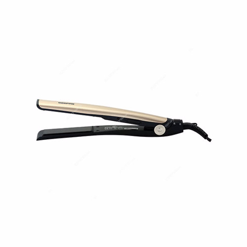 Geepas Hair Straightener, GHS86016, 28W, 110-240VAC, Beige/Black