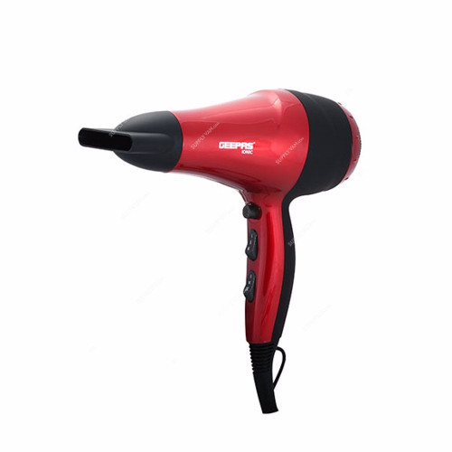 Geepas Hair Dryer, GHD86018, 2000W, Red