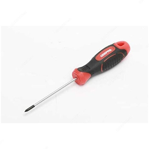 Geepas Screwdriver, GT59106, Phillips, PH2 x 300MM, Red/Black