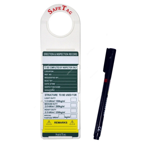 Scaffolding Tags With 2 Marker, SCT, 12 Pcs/Set