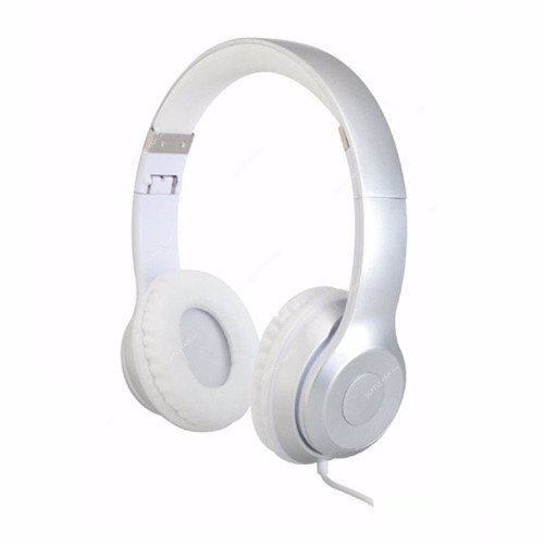 Geepas Over the Ear Stereo Headphone With Mic, GHP4709, 105dB, Silver
