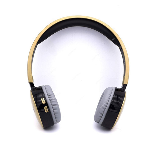 Geepas Over the Ear Stereo Bluetooth Headphone, GHP4713, 105dB, Gold/Black