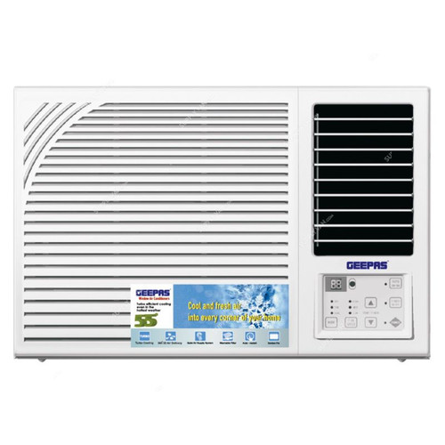 Geepas Window Air Conditioner, GACW18015CU, 900W, 1.5 Ton, White