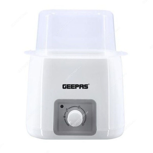 Geepas Baby Bottle Sterilizer, GBW63034, 150W, White/Grey